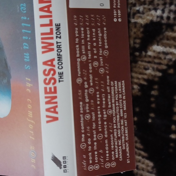 4/$30 Vanessa Williams - The Comfort Zone - Casette Tape - Picture 6 of 7